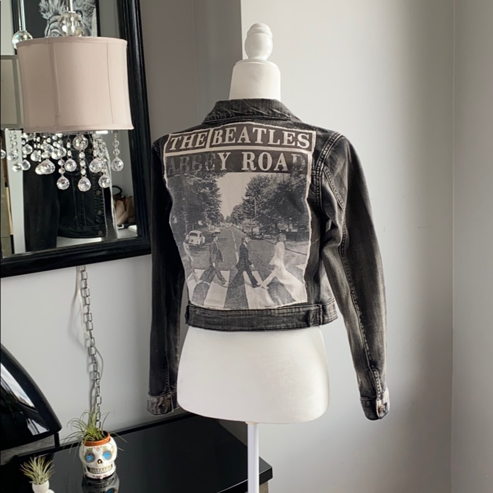 Denim jBeatles Abby road on back s  vintage style